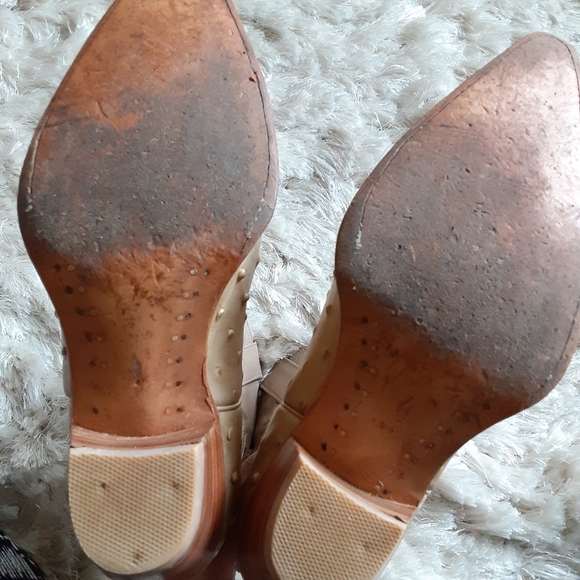 Tan Cream Rogers Boots Cowboy boots, size 7 - Picture 11 of 16